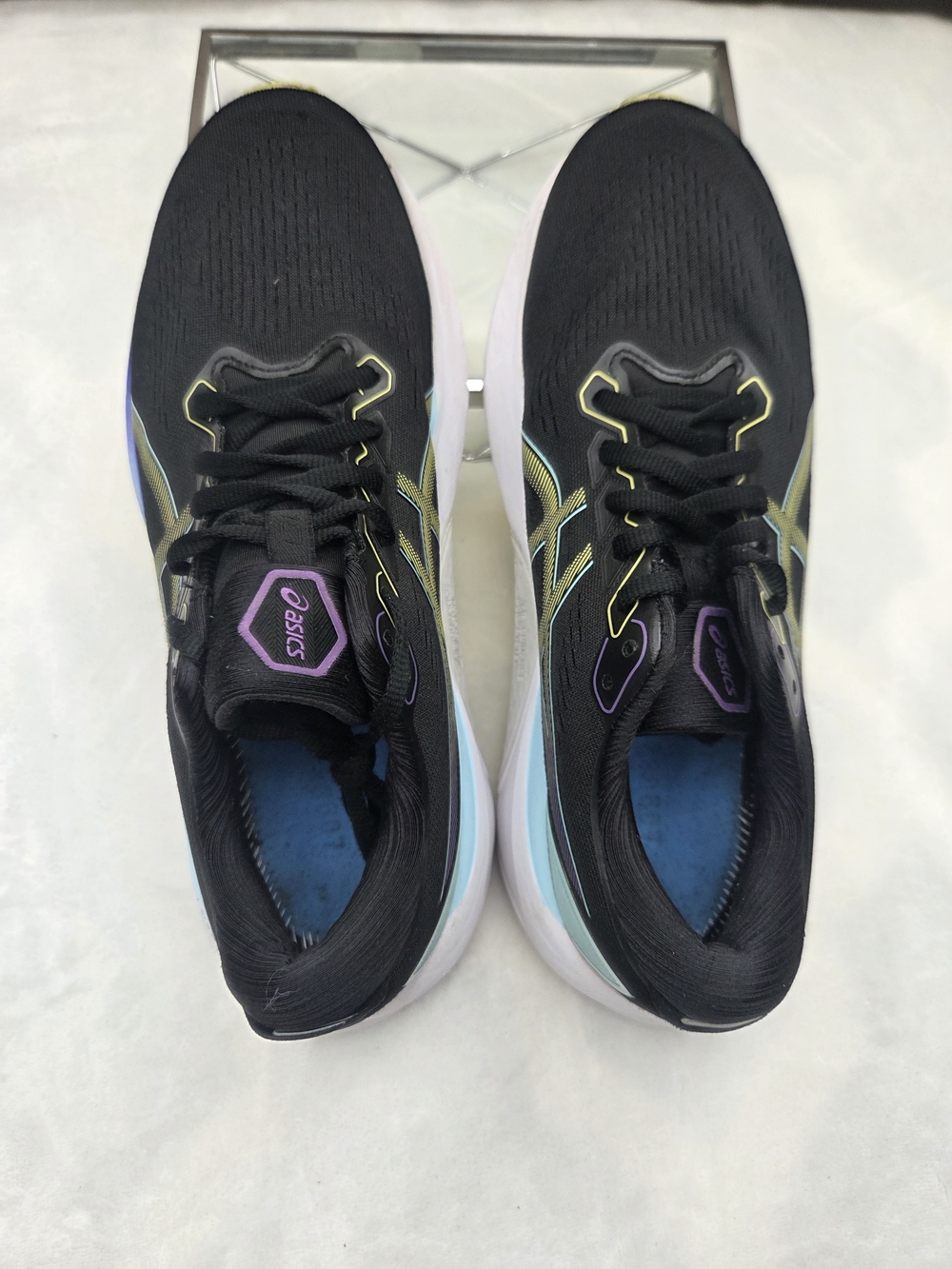 ASICS Gel Kayano 30 Running Shoes Black Purple Blue Women's Size 10 - Picture 5 of 9